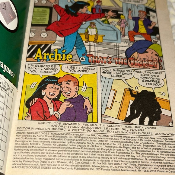 📚BOOK SALE 5 for $20📚 Archie’s Double Digest #104 December 1998 - Picture 2 of 12